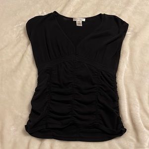 White House Black Market Ruched Blouse / Sweater